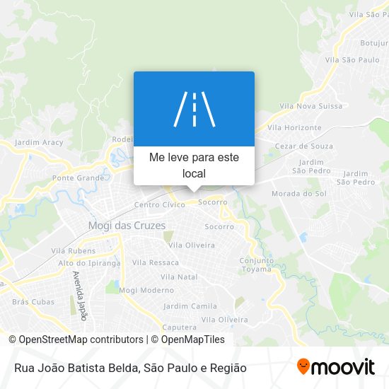 Rua João Batista Belda mapa