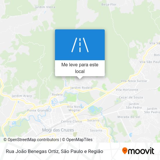 Rua João Benegas Ortiz mapa