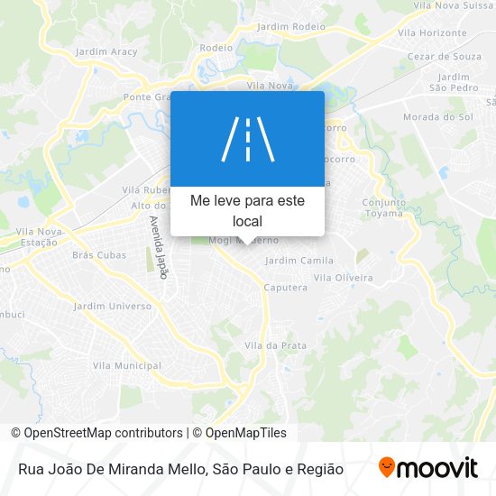 Rua João De Miranda Mello mapa