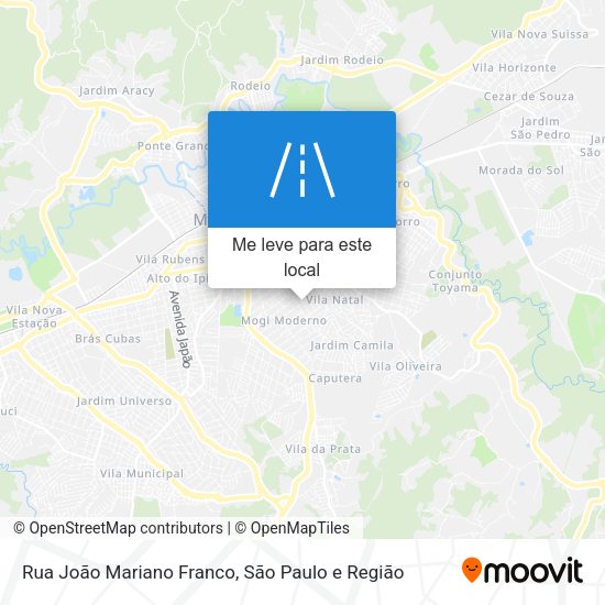 Rua João Mariano Franco mapa