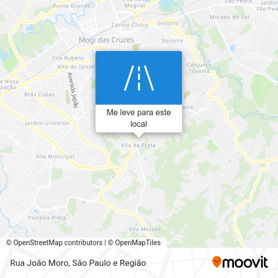 Rua João Moro mapa