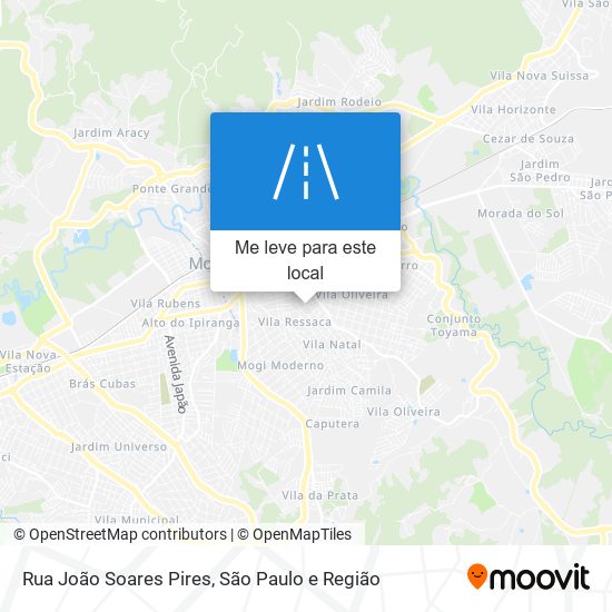 Rua João Soares Pires mapa