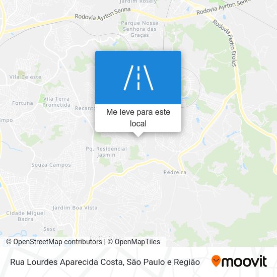 Rua Lourdes Aparecida Costa mapa