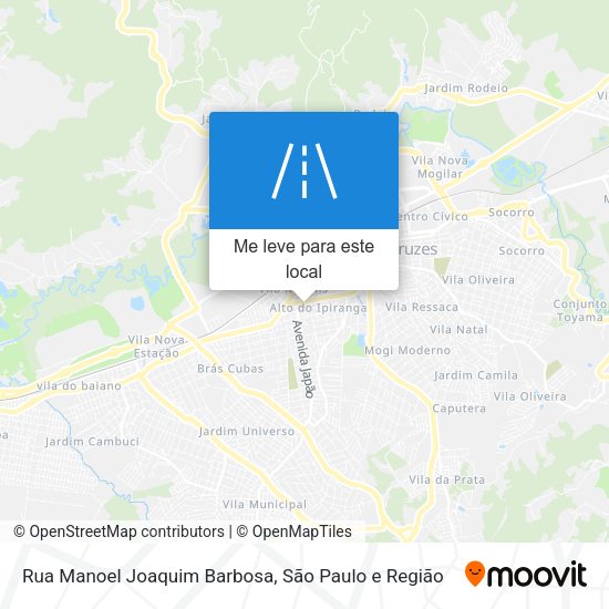 Rua Manoel Joaquim Barbosa mapa