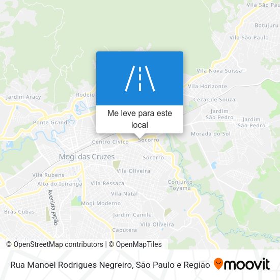 Rua Manoel Rodrigues Negreiro mapa