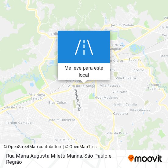 Rua Maria Augusta Miletti Manna mapa