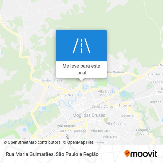 Rua Maria Guimarães mapa