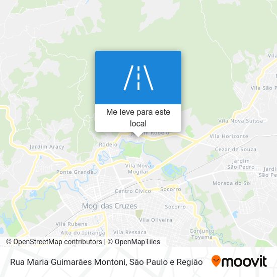 Rua Maria Guimarães Montoni mapa