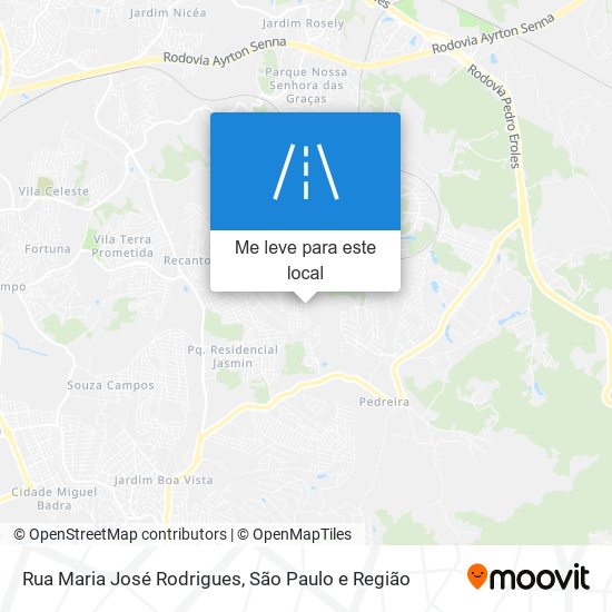 Rua Maria José Rodrigues mapa