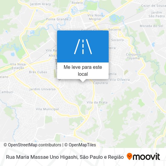 Rua Maria Massae Uno Higashi mapa