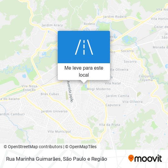 Rua Marinha Guimarães mapa