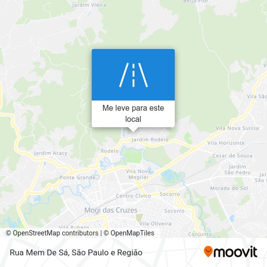 Rua Mem De Sá mapa