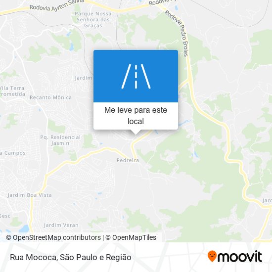 Rua Mococa mapa