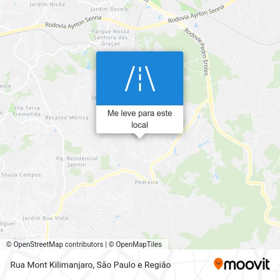 Rua Mont Kilimanjaro mapa