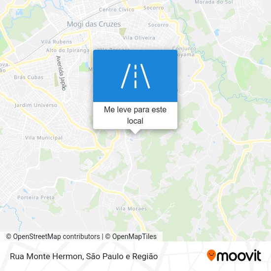 Rua Monte Hermon mapa