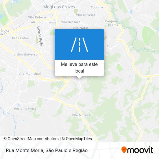 Rua Monte Moria mapa