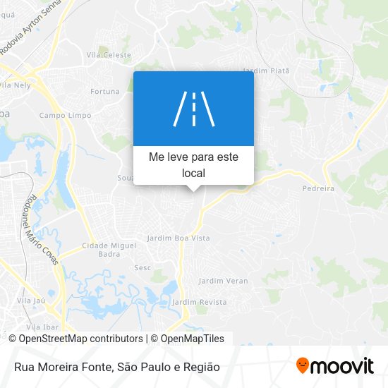 Rua Moreira Fonte mapa