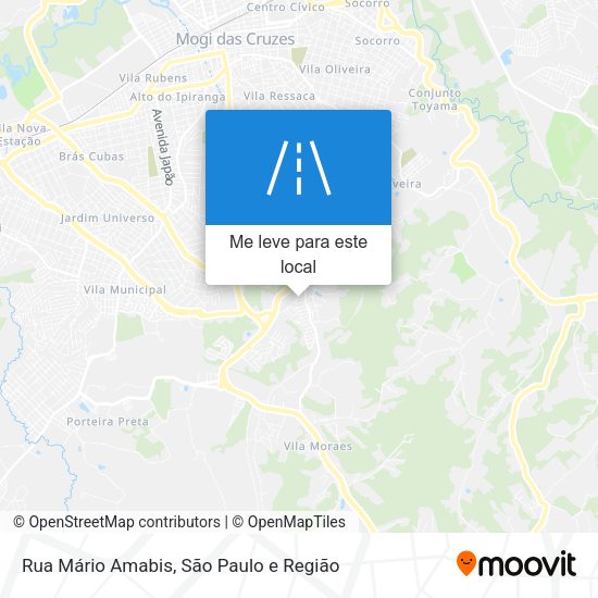 Rua Mário Amabis mapa