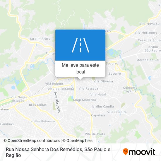 Rua Nossa Senhora Dos Remédios mapa