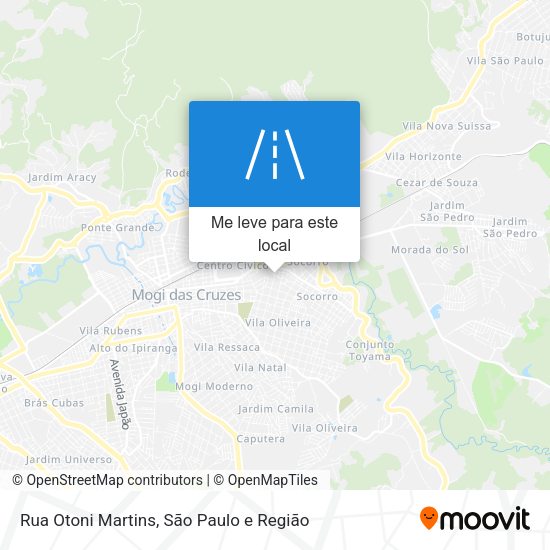 Rua Otoni Martins mapa