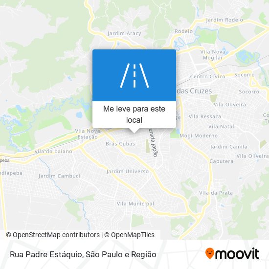 Rua Padre Estáquio mapa