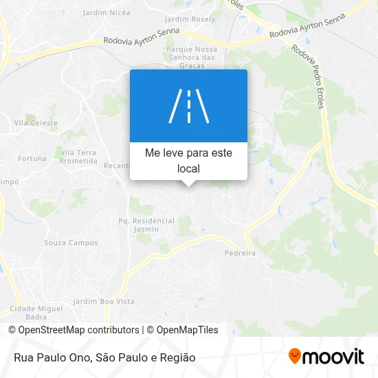 Rua Paulo Ono mapa