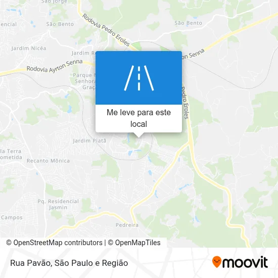 Rua Pavão mapa