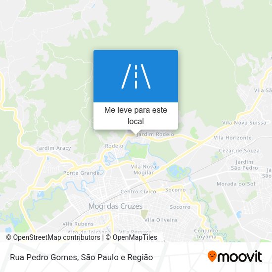 Rua Pedro Gomes mapa