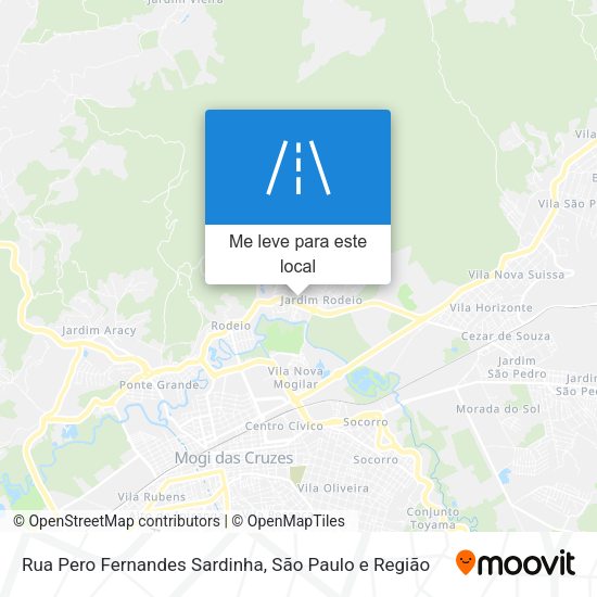 Rua Pero Fernandes Sardinha mapa