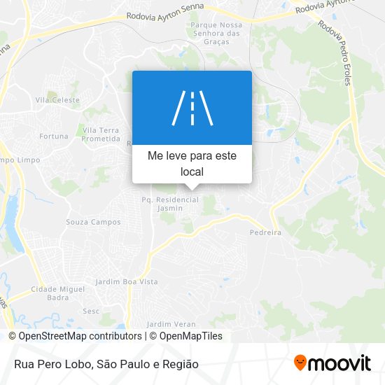 Rua Pero Lobo mapa