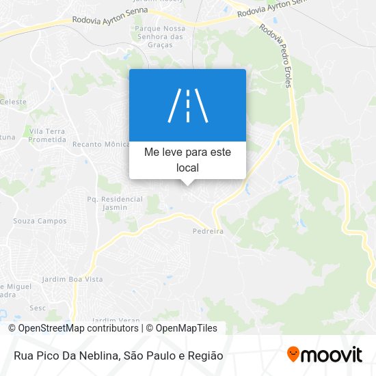 Rua Pico Da Neblina mapa