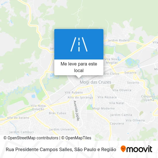 Rua Presidente Campos Salles mapa