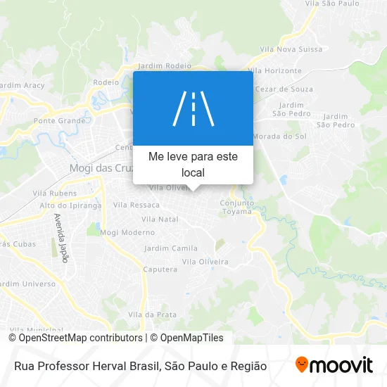 Rua Professor Herval Brasil mapa
