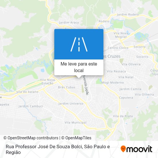 Rua Professor José De Souza Bolci mapa