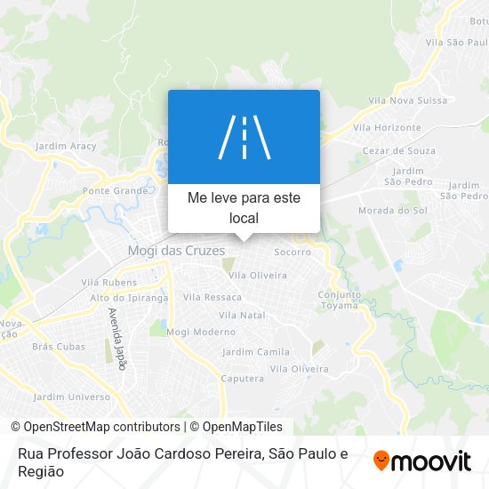Rua Professor João Cardoso Pereira mapa
