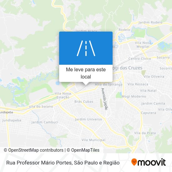 Rua Professor Mário Portes mapa