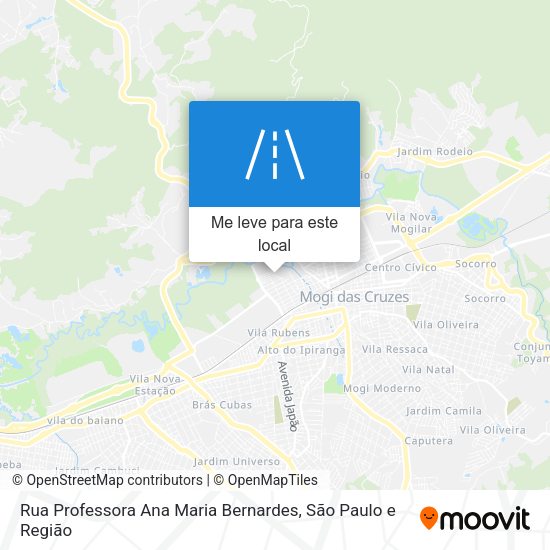 Rua Professora Ana Maria Bernardes mapa