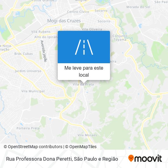 Rua Professora Dona Peretti mapa