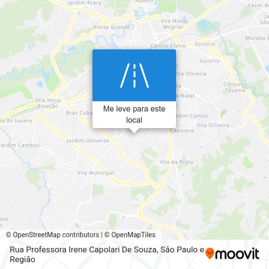 Rua Professora Irene Capolari De Souza mapa
