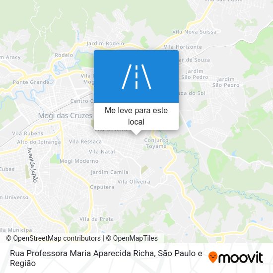 Rua Professora Maria Aparecida Richa mapa