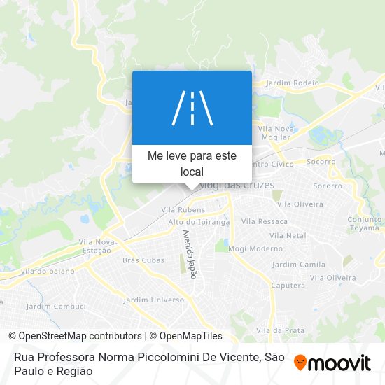 Rua Professora Norma Piccolomini De Vicente mapa
