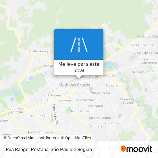 Rua Rangel Pestana mapa