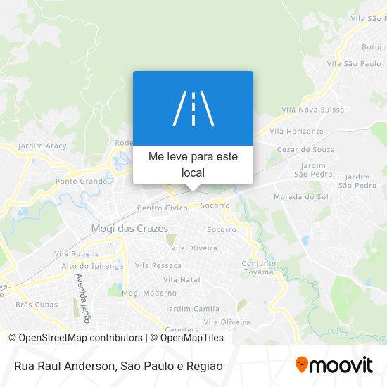 Rua Raul Anderson mapa