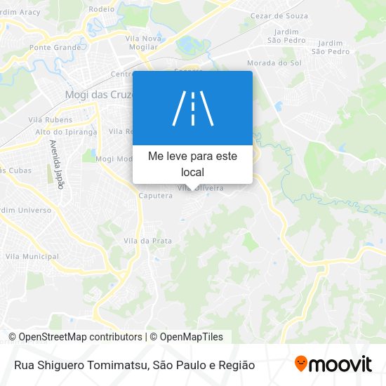 Rua Shiguero Tomimatsu mapa