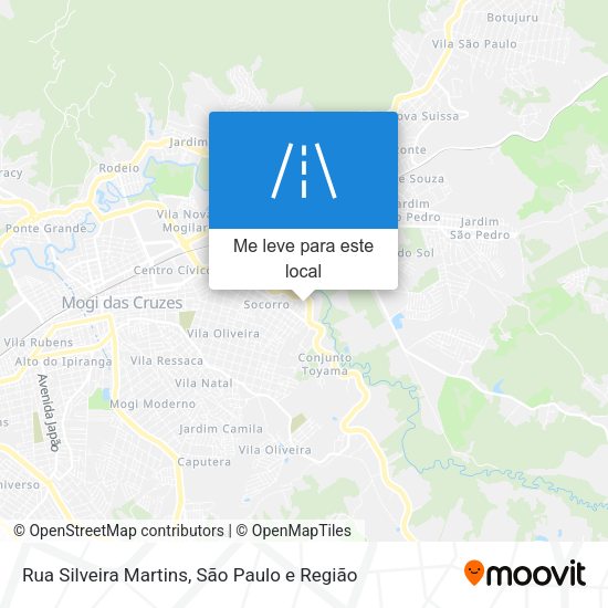 Rua Silveira Martins mapa