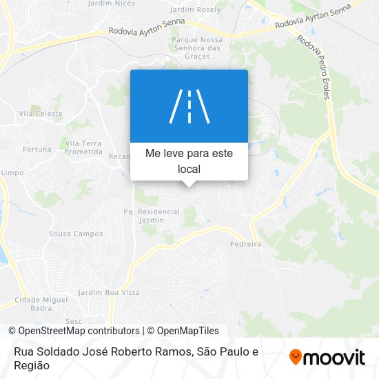Rua Soldado José Roberto Ramos mapa