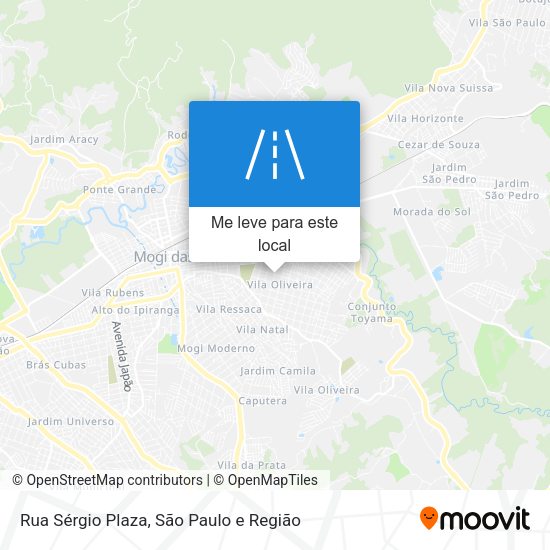 Rua Sérgio Plaza mapa