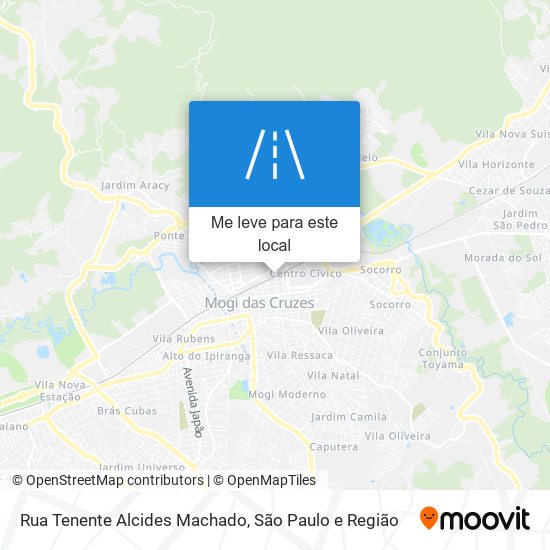Rua Tenente Alcides Machado mapa
