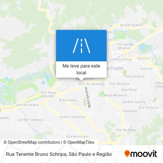 Rua Tenente Bruno Schripa mapa