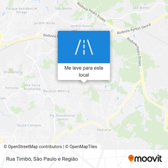 Rua Timbó mapa